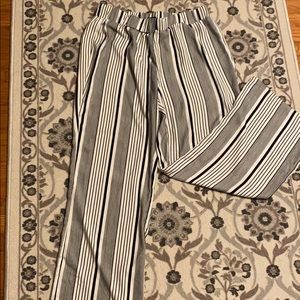 Black and White stripped summer pants